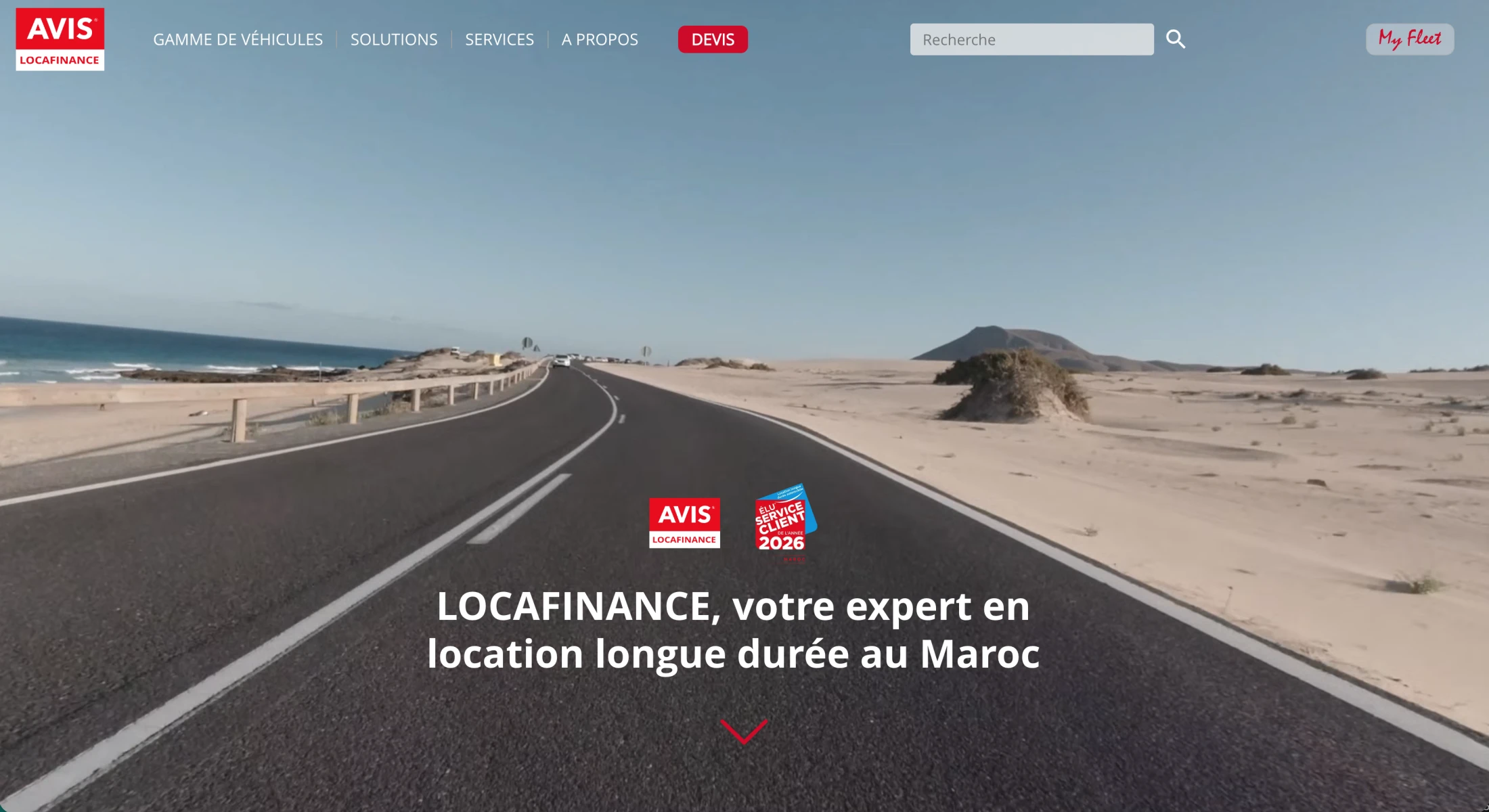Refonte du site Locafinance, spécialiste de la location longue durée au Maroc