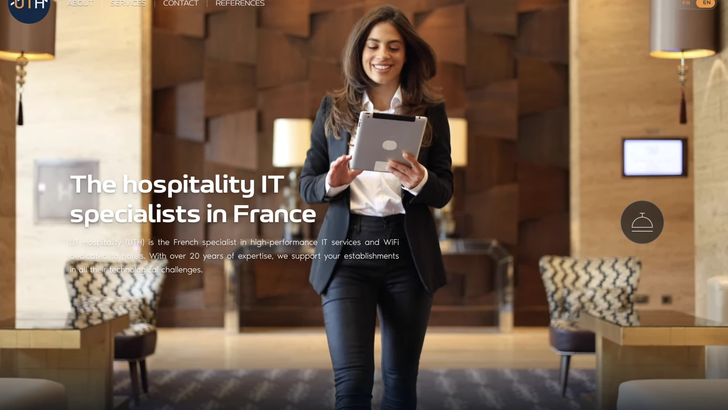 Refonte du site UTH.fr, spécialiste informatique et Wi-Fi pour hôtels